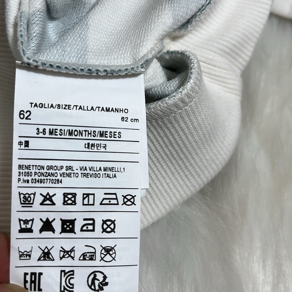 Bundle Benetton Blue Gray Stripes Baby Sweatshirts - Picture 14 of 14